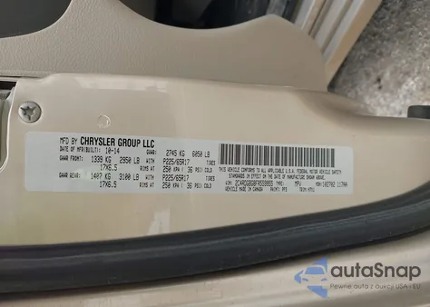 2015 Dodge Grand Caravan Se из США, поврежденный, VIN 2C4RDGBG8FR559955